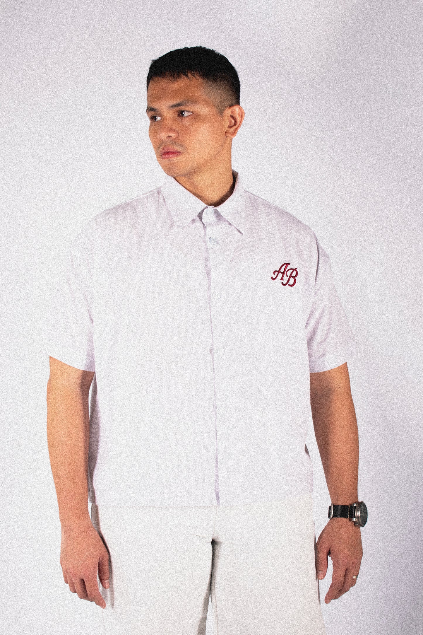boxy polo shirt | athletics club in snow