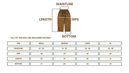 cargo pants | wide & straight | double-snap | caramel