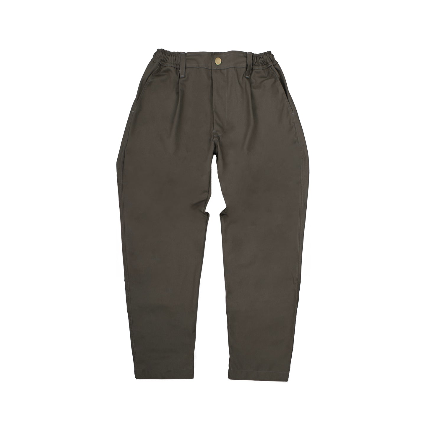 work trousers | hybrid belt-loop | loose-fit | classic twill | olive