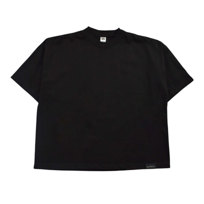 oversized tee | cropped&mock | box fit | black