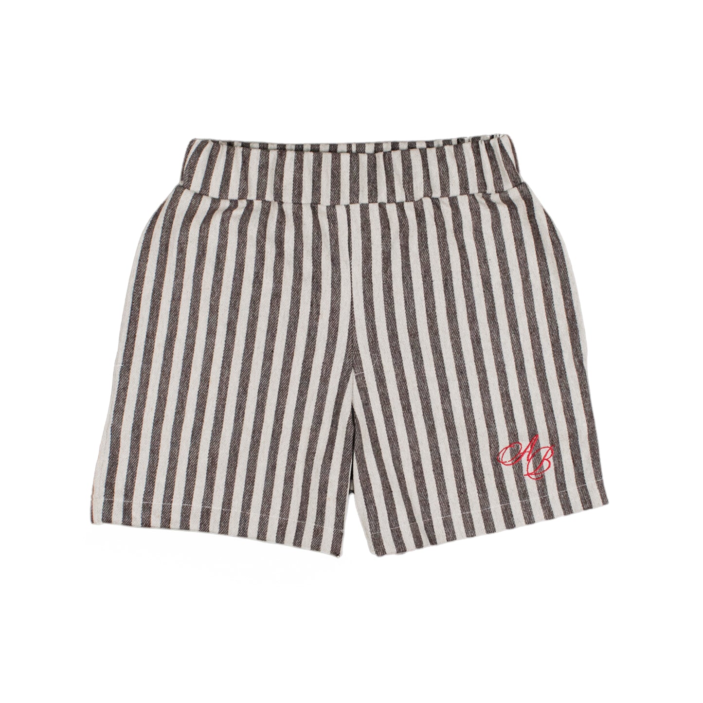 golf shorts | retro stripes | vintage french terry | coffee and crème