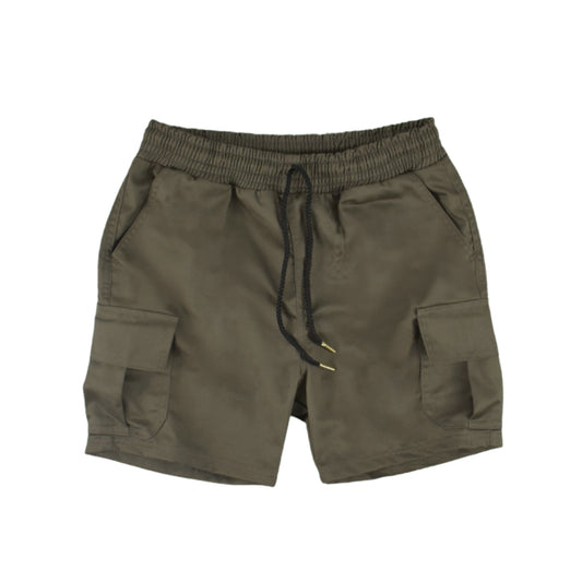 cargo shorts | tailored | olive